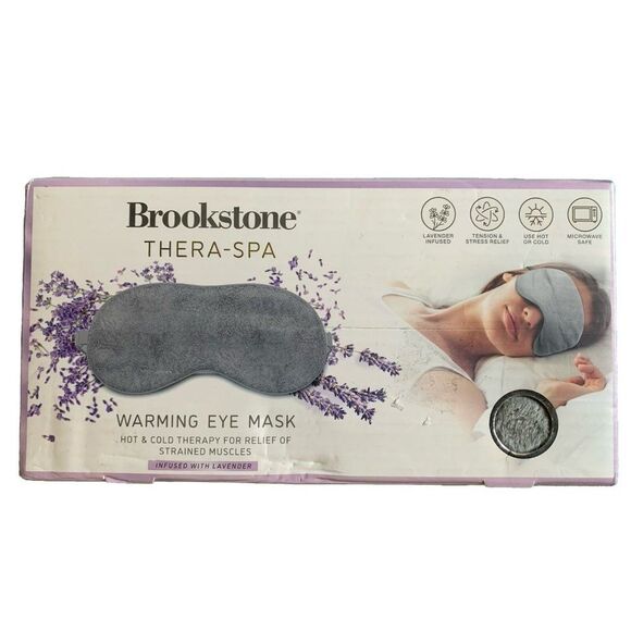 Brookstone Thera-Spa Heated Relief Eye Mask Stress Hot & Cold Therapy - NWOT - Picture 1 of 3